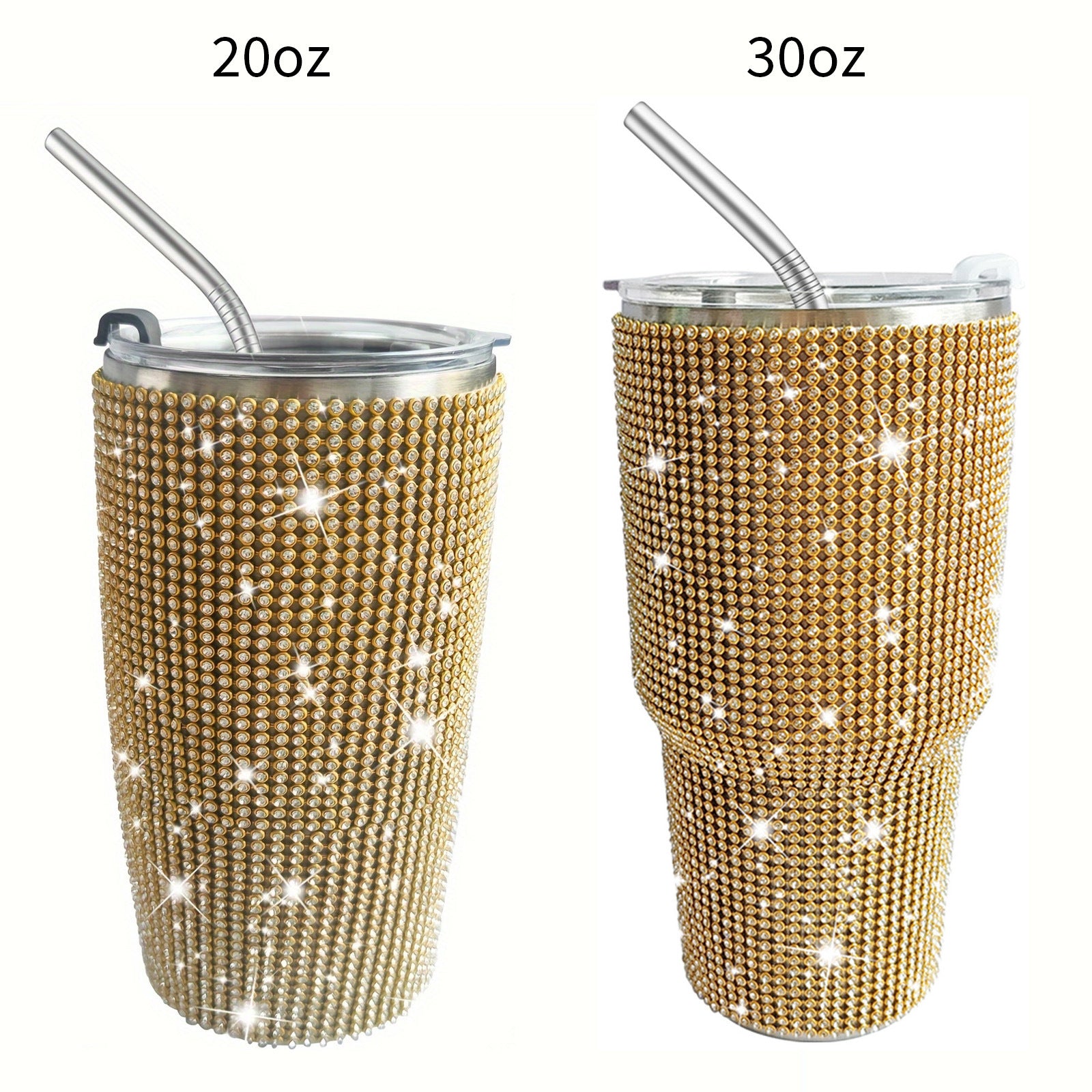 Wholesale Tumbler Diamond-encrusted Leopard Print 20oz/30oz Tumbler Cup